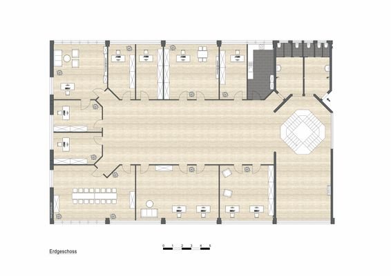 Grundriss Büro