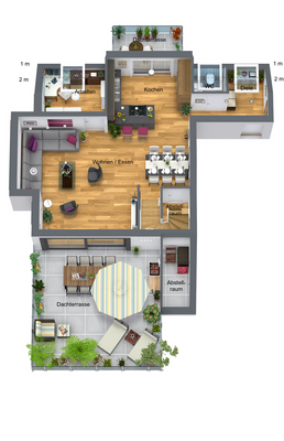 Grundriss 1.DG (in 3D)