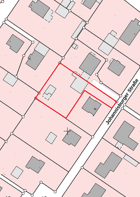 Flurkarte mit Abtrennung (grob)