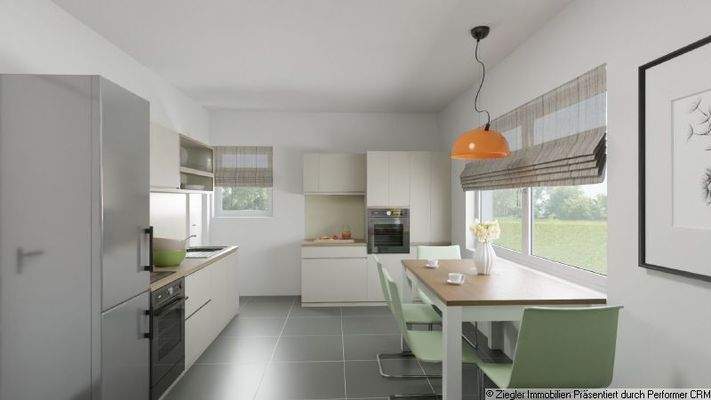 16b EG Wohnküche Visualisierung