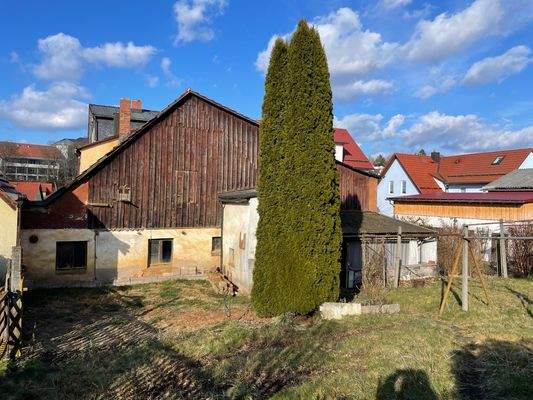 Rückseite vom Garten aus