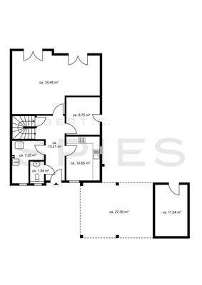 Aufteilung Erdgeschoss