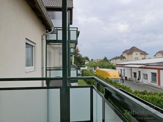 Balkonblick bei Regenwetter