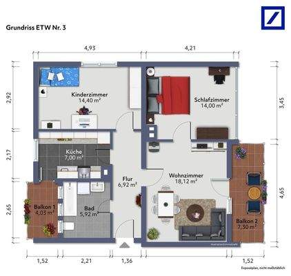 Grundriss ETW Altbach