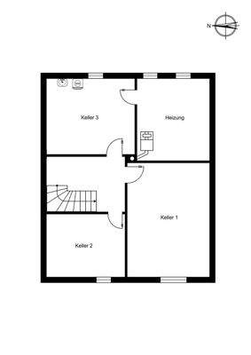 Grundrissskizze Keller