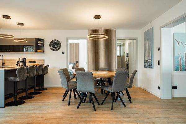 Der einladende Essbereich 