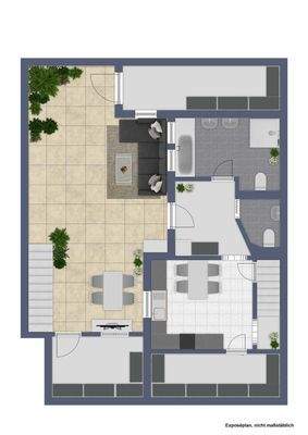 Souterrain mit Innenhof