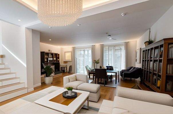 Wohn-Essbereich Visualisiert