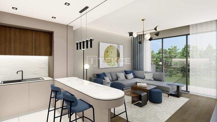 Apartments in a Luxury Project 200 M from the Sea in Antalya Lara