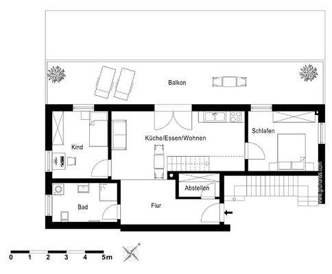 Wohnung 5, Grundriß neu 240809