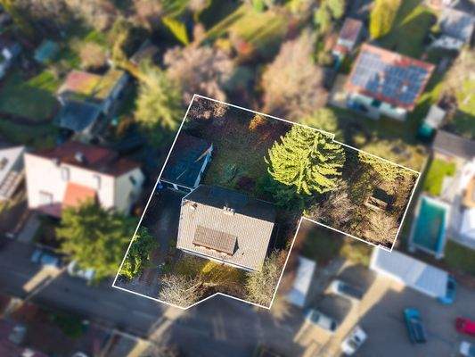 Vogelperspektive Süd-Nord Ausrichtung