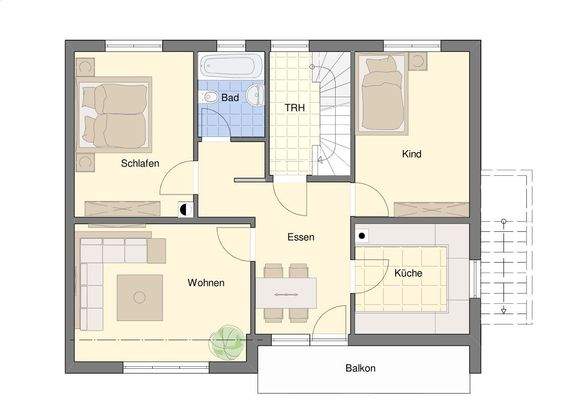Obergeschoss zur Orientierung