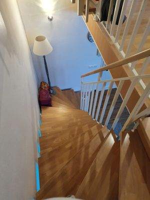 Treppe zum Studiozimmer