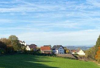 Blick auf das Baugebiet