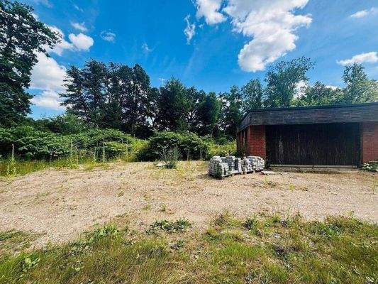 Blick auf die Garage