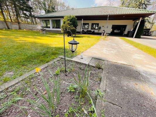 Blick in Richtung Bungalow 