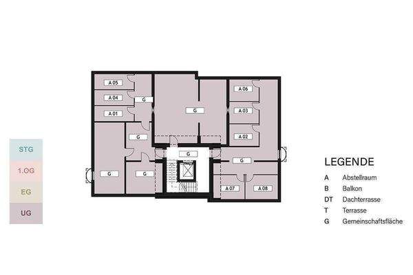 Geschossübersicht UG