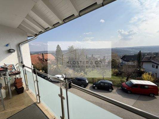 Schöner Ausblick vom Balkon