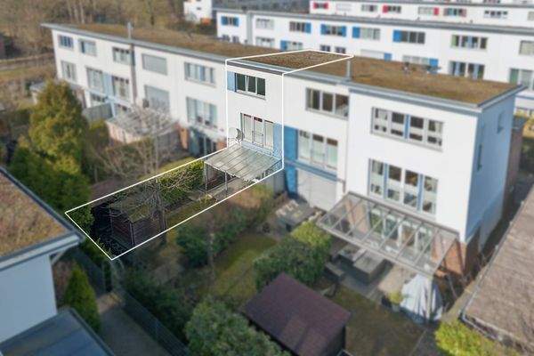 Vogelperspektive Garten