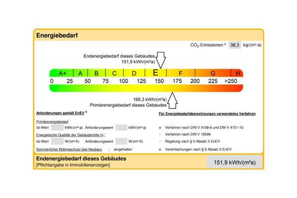 Ausschnitt Energieausweis