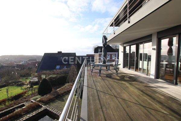 1. Balkon mit Ausblick ins Münsterland