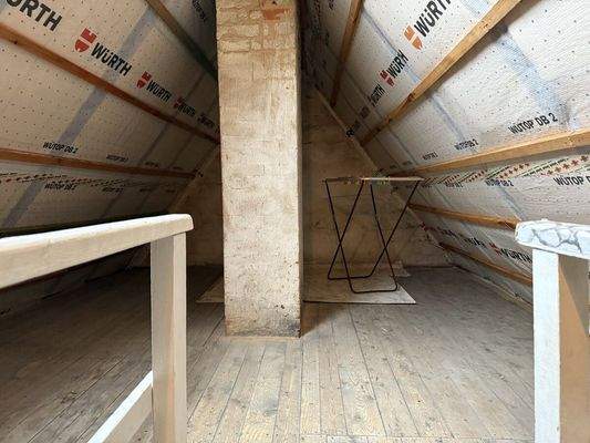 gedämmter Dachboden