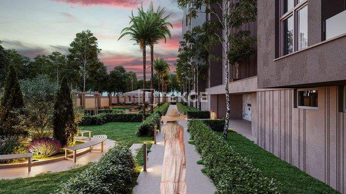 Flats for Sale in a Project with a Pool in Çankaya Antalya