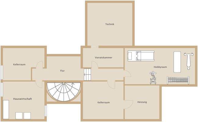 Grundriss Untergeschoss