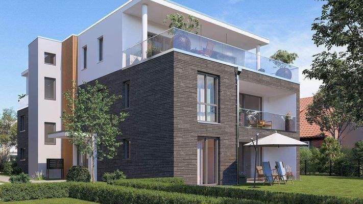 Gartenansicht Haus A