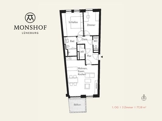 MONSHOF Grundriss Whg. 14(1)
