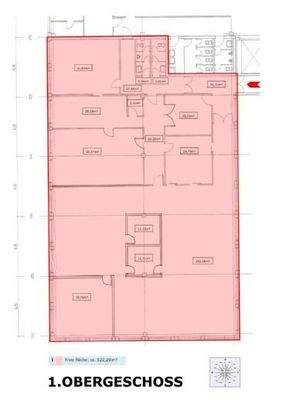 Grundriss Büro 522,29 m²