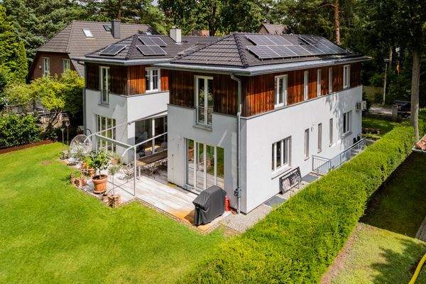 Ansicht des Hauses vom Garten