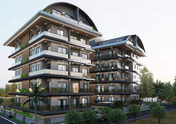 Elegant Flats in a Complex with Pool and Sauna in Alanya