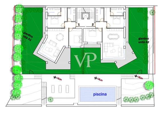 Edificio A - pianta piano terra