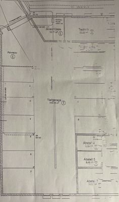 Grundriss, Tiefgarage, 2 Stellplätze
