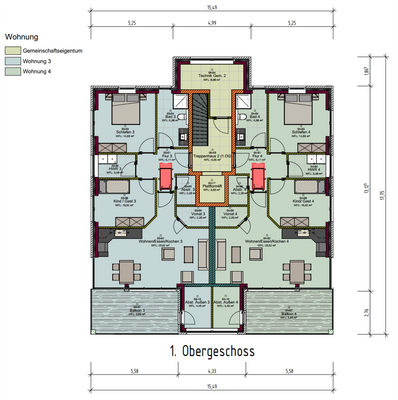 Grundriss Obergeschoß