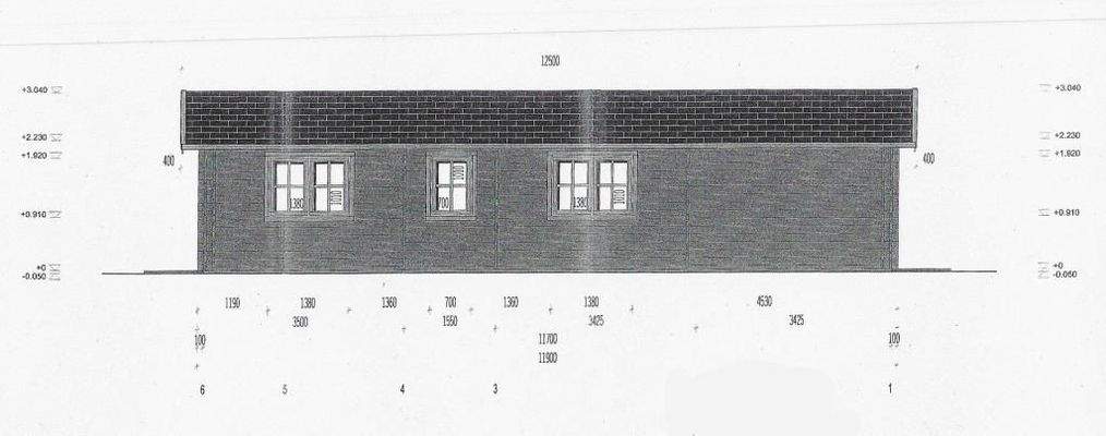 seitliche Hausansicht