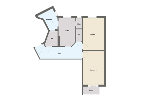 Sehr gute Raumaufteilung