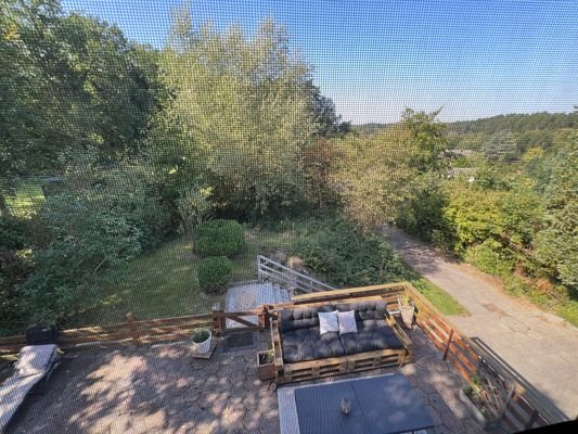 Blick auf die Terrasse 