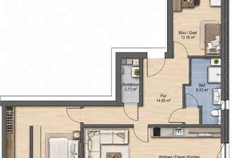 Ihr zukünftiger Grundriss? Mit 3. Zimmer!