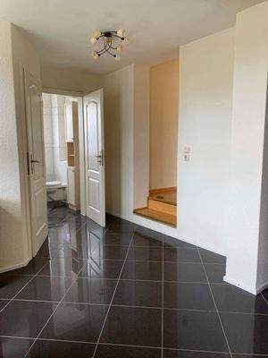 Wohndiele mit Blick Gäste-WC