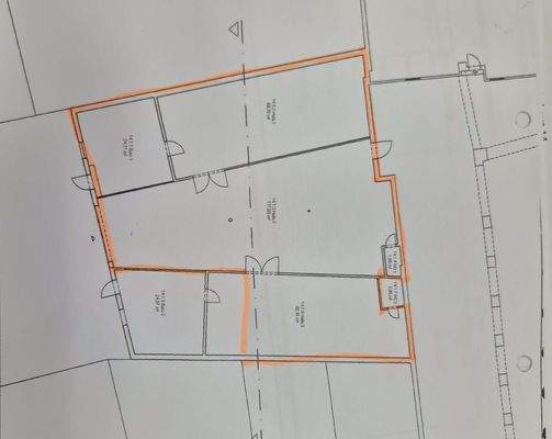 markierter Grundriss