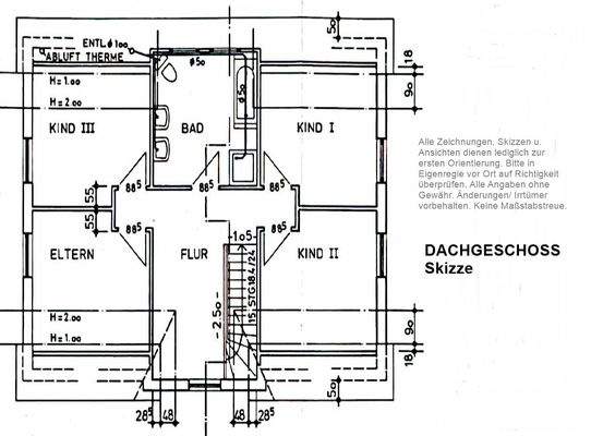 SKIZZE Grundriss Dachgeschoss