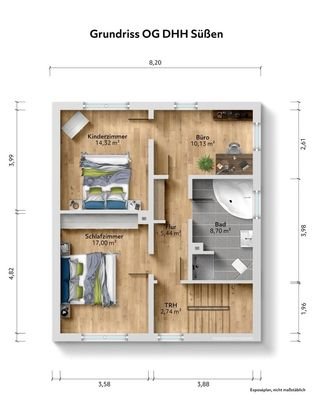 Grundriss OG DHH Süßen