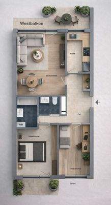 ... schematischer Grundriss ...