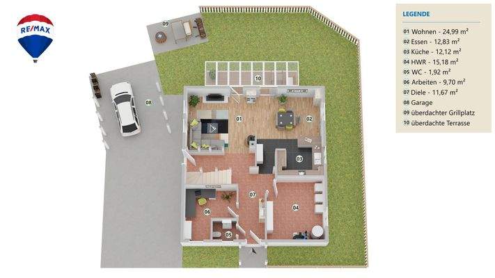 Grundriss EG - EFH Inzigkofen