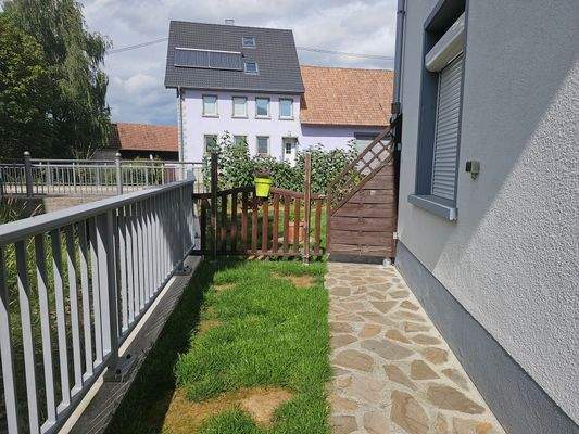 Zugang zum grünen Fleckle