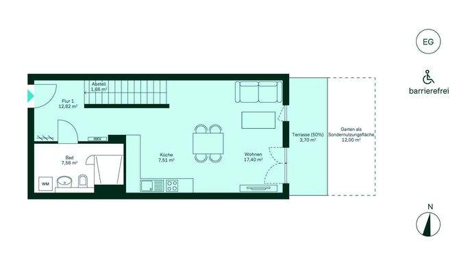 Grundriss des Untergeschosses