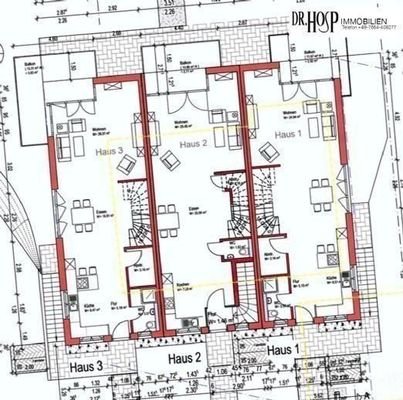 Erdgeschoss Süd der Maisonettewohnung