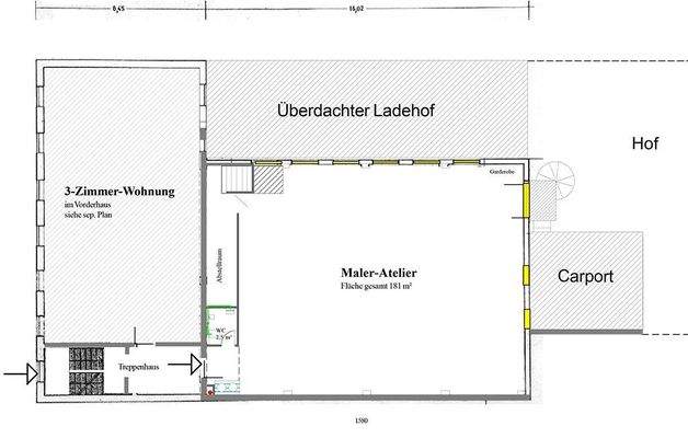 Grundriss-Hinterhaus 1.OG